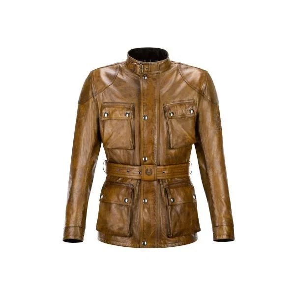 Belstaff Trialmaster Pro Burnt Cuero Leather jacket for Ural sidecar adventures, perfect for sidecar adventures Ural
