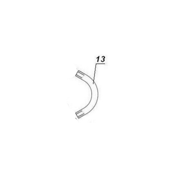 Overflow fuel line for fuel system until 2018, original Ural Motorcycles spare part for sidecar via Moto Side Aventure (Ural sidecar dealer)