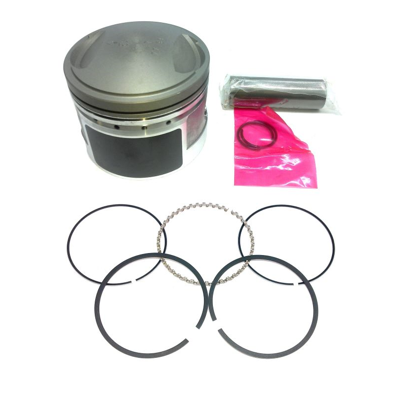 Piston with rings, with piston pin and retaining rings, one size from 2019 to 2020 (Euro 4) for crankshaft, conrods, and pistons until 2022