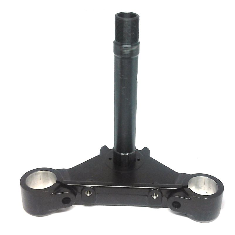 Lower fork yoke with steering column for tele fork (Classic), original Ural Motorcycles spare part for sidecar via Moto Side Aventure (Ural sidecar dealer)