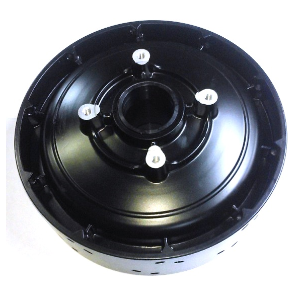 Rear wheel hub empty black 2014-2018, original Ural Motorcycles spare part for sidecar via Moto Side Aventure (Ural sidecar dealer)