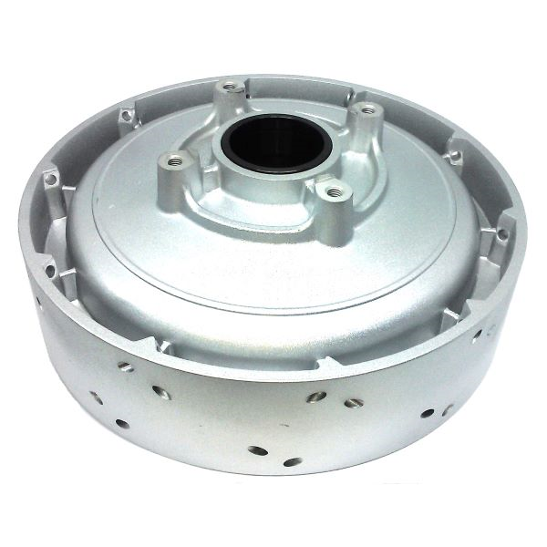 Rear wheel hub empty grey 2014-2018, original Ural Motorcycles spare part for sidecar via Moto Side Aventure (Ural sidecar dealer)