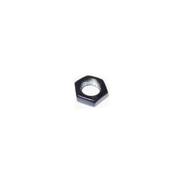 Nut M18x1.5 low profile black for shock absorbers, original Ural carburetor sidecar models, via Moto Side Aventure, Ural sidecar dealer