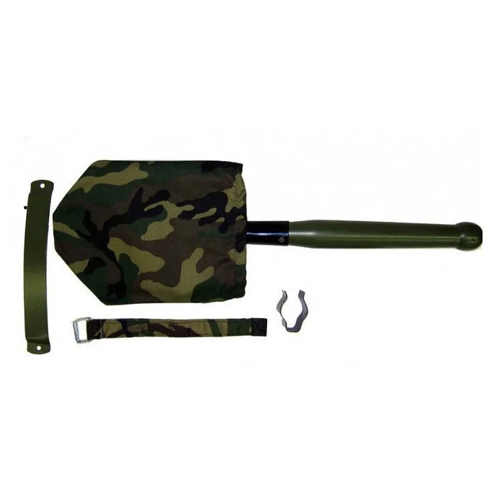 Shovel including mountingset, Nato for tools, original Ural carburetor sidecar models, via Moto Side Aventure, Ural sidecar dealer