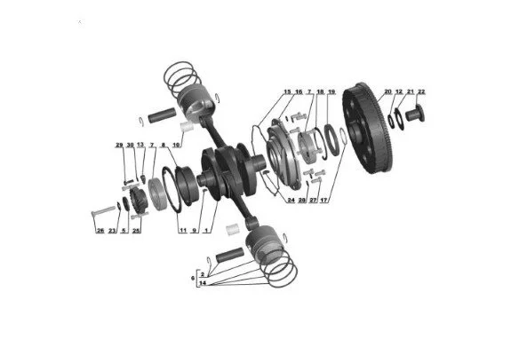 Vilebrequin, Bielles et Pistons depuis 2023 - Pièces EFI