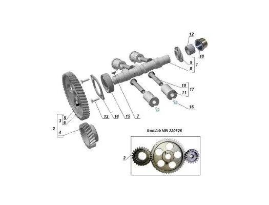 Arbre à cames jusqu'en 2022 - Pièces EFI
