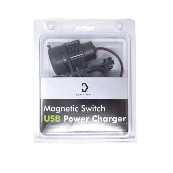 4A dual-output USB charger with magnetic switch, Ural sidecar accessory via Moto Side Aventure (Ural sidecar dealer)