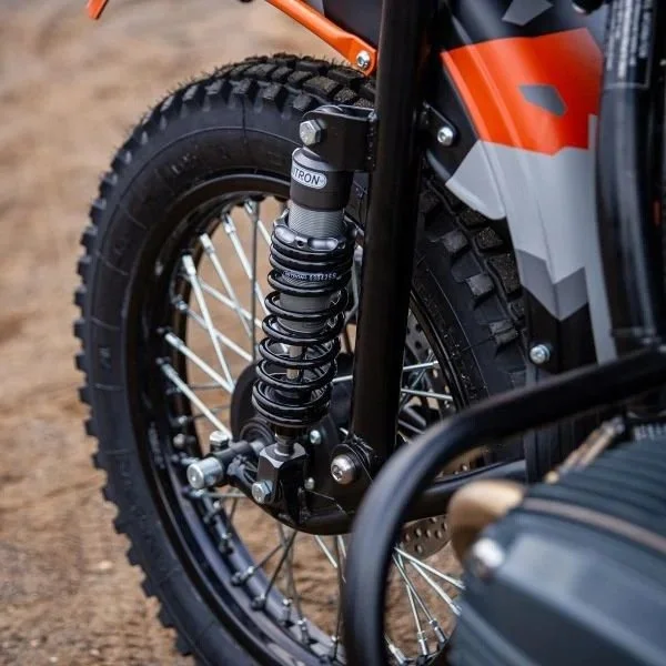 Jeu de 5 pièces d'amortisseurs jumeaux Nitron NTR-R1 , accessoire pour side-car Ural via Moto Side Aventure (concessionnaire side-car Ural)