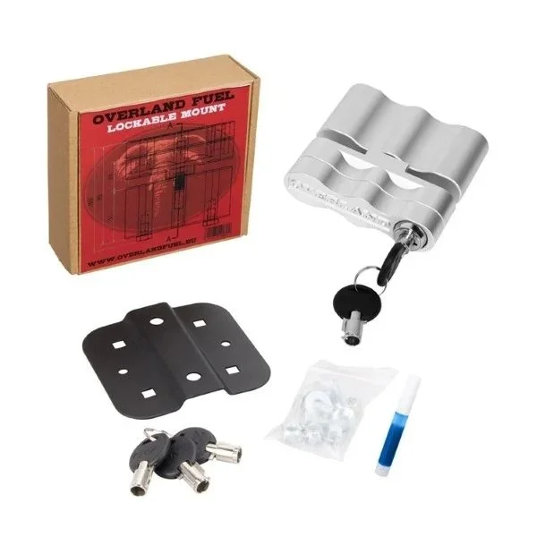 Soporte con cierre para el depósito de combustible Overland blanco, accesorio Overland para sidecar Ural a través de Moto Side Aventure (accesorio para sidecar Ural)