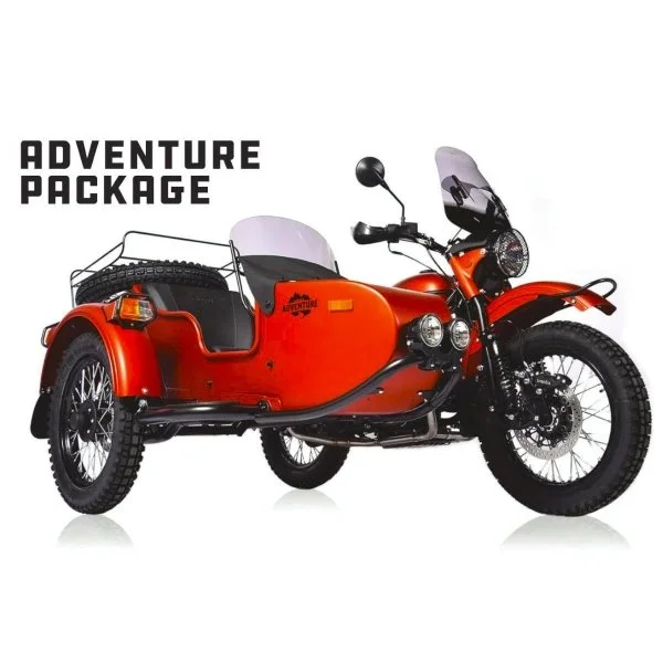 Pack d'accessoires Adventure pour side-car de marque Ural Mortorcycle. Tous les accessoires nécessaire  à la protection et au confort du side-car Url sont dans le pack Ural Adventure