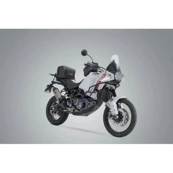Bolsa de sillín Drybag 180 gris/negro, impermeable, 18L, accesorio para sidecar Ural a través de Moto Side Aventure (distribuidor de sidecares Ural)