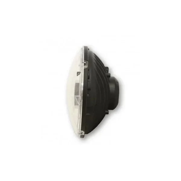 El inserto cromado para el faro LED es un accesorio para sidecares Ural disponible a través de Moto Side Aventure (distribuidor de sidecares Ural)