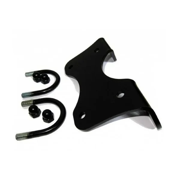 El kit de montaje para luces antiniebla, en color negro, es un accesorio para sidecares Ural de Moto Side Aventure (distribuidor oficial de sidecares Ural)