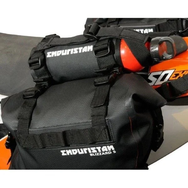 The bottle holster from Enduristan is an accessory used for Ural sidecars via Moto Side Aventure
