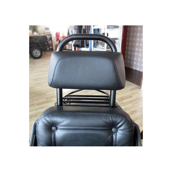 Appui tete du panier (brun ou noir) de side-car, montage sur l'arceau de sécurité, accessoire pour side-car Ural via Moto Side Aventure (concessionnaire sidecar Ural)
