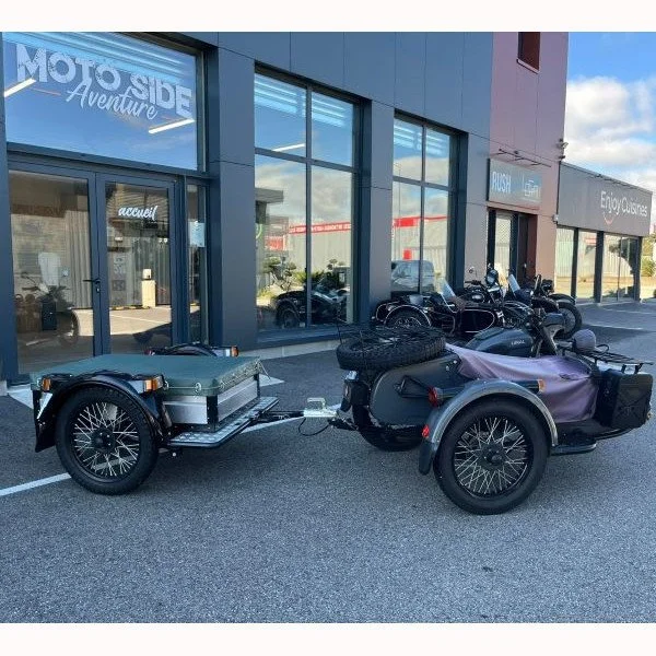 Le side-car Ural Ranger de 2017 avec remorque Ural est un side-car d'occasion de collection n'existant qu'en 20 modèle et disponible dans notre dépot/vente de Valence