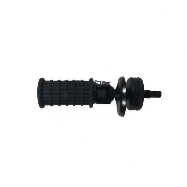 Reposapiés para el pasajero con almohadilla de zinc negro