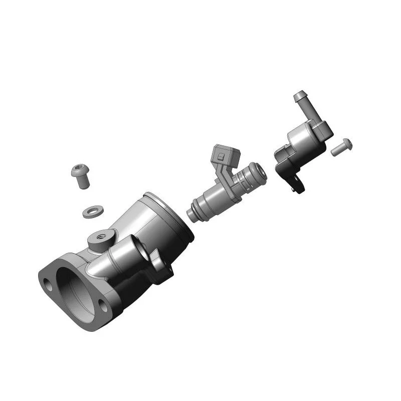 Injector body with Injector left side for intake, original Ural Motorcycles spare part for sidecar from Moto Side Aventure (Ural sidecar dealer)