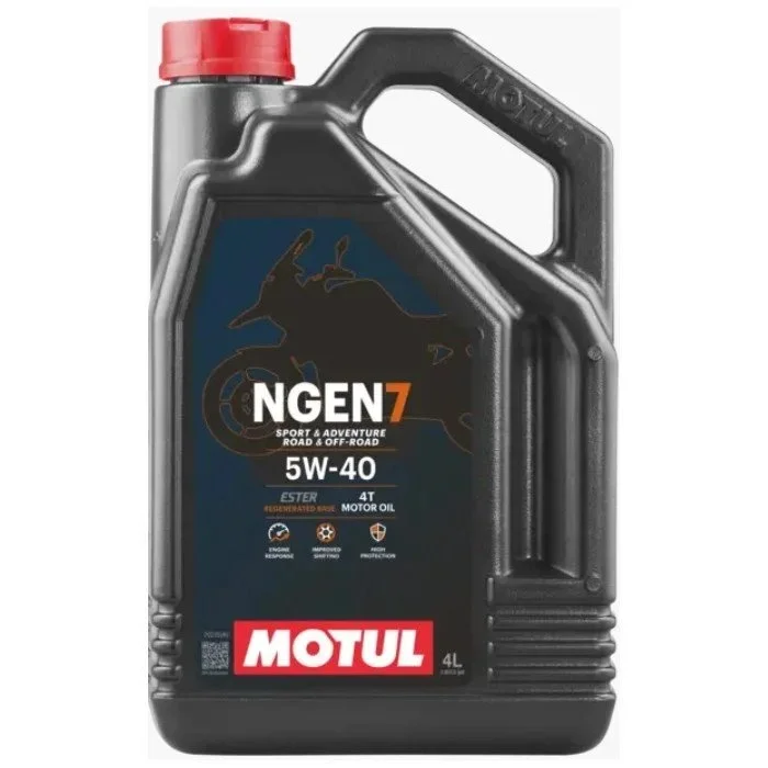 L’huile moteur Motul NGEN 7 5W40 4T est un mélange synthétique durable pour side-cars 4T