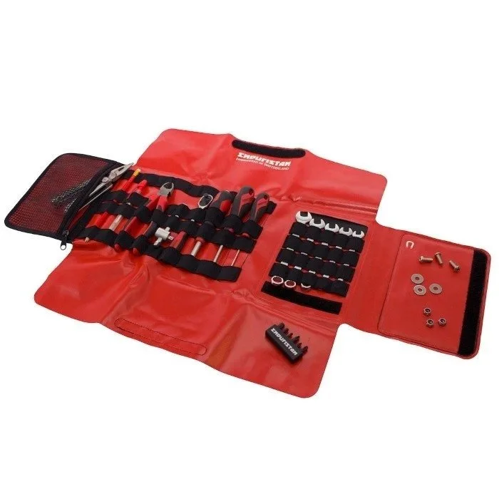 Le pack d'outils roulant de la marque Enduristan accessoire pour side-car Ural via Moto Side Aventure (concessionnaire side-car Ural)