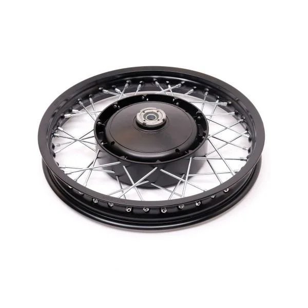 N°3 19” wheel (drumbrake), aluminium rim black, splined flange screwed (carburetor part)