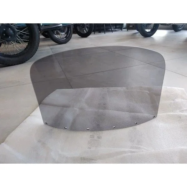 Glazing for sidecar windshield, smoke grey, original Ural Motorcycles spare part for sidecar via Moto Side Aventure (Ural sidecar dealer)