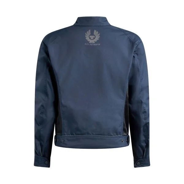 Blouson Belstaff Temple Tec Dark Navy for men, summer clothing ideal for adventures in sidecar Ural