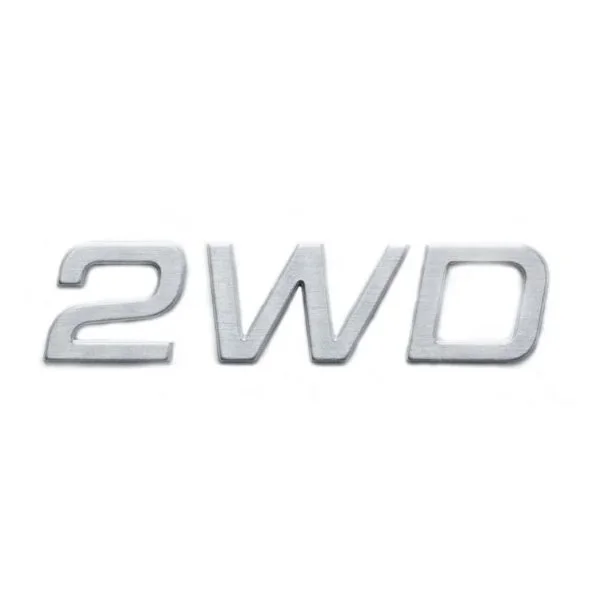 Pegatina 2WD plateada