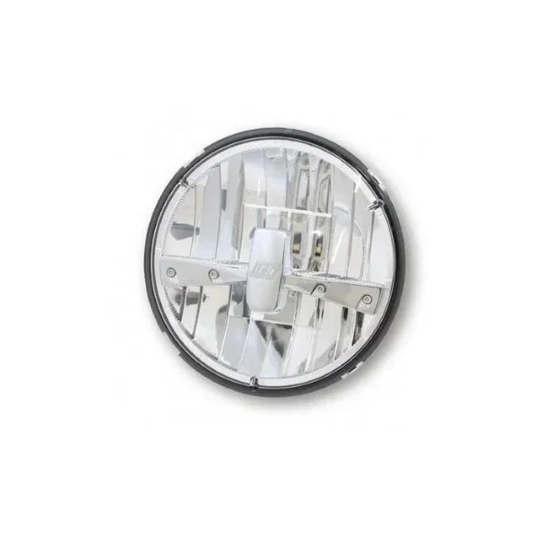 El inserto negro para el faro LED es un accesorio para sidecares Ural disponible a través de Moto Side Aventure (distribuidor de sidecares Ural)