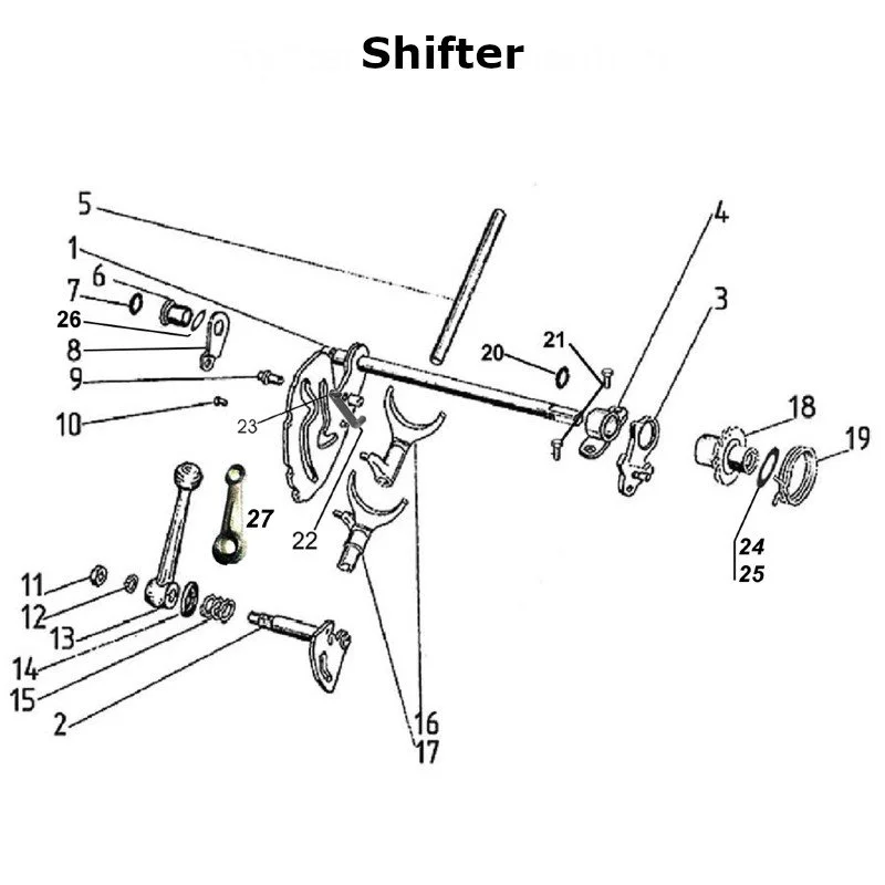 Shifter for Ural sidecars with carburetor engine