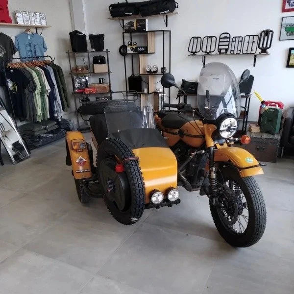 8.5 Liters Rounded Fuel Can black is an Overland accessory for Ural sidecars via Moto Side Aventure