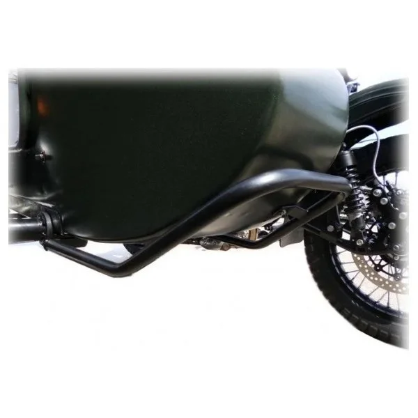 Protective bow sidecar front, light version (black or chrome), accessory for Ural sidecar via Moto Side Aventure (Ural sidecar dealer)