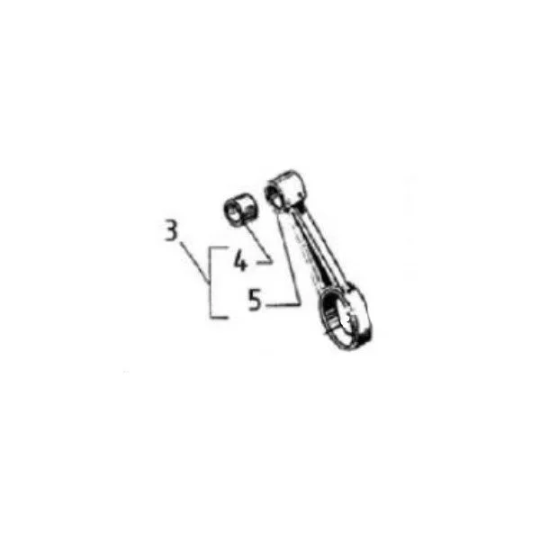 Connecting rod assembly for crankshaft, conrods and pistons, original Ural carburetor sidecar models, via Moto Side Aventure, Ural sidecar dealer