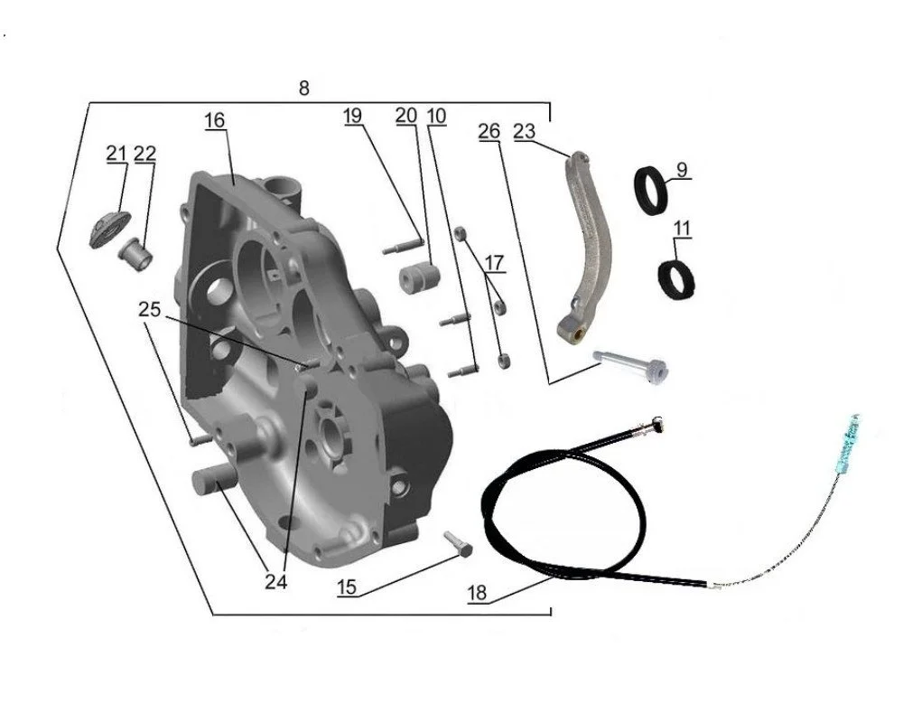 Couvercle de Carter de Boîte - Pièces EFI
