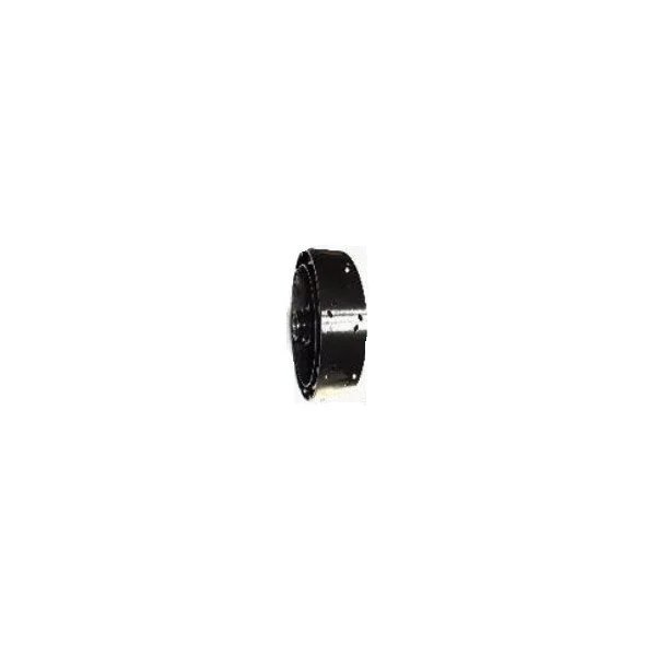 Wheel hub (brakedrum) assembly black with bearings, splined flange integrated for wheels, original Ural carburetor sidecar models, via Moto Side Aventure