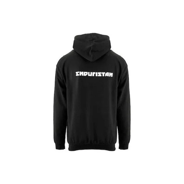 Black hoodies with Enduristan logo are accessories for Ural sidecars offered by Moto Side Aventure.