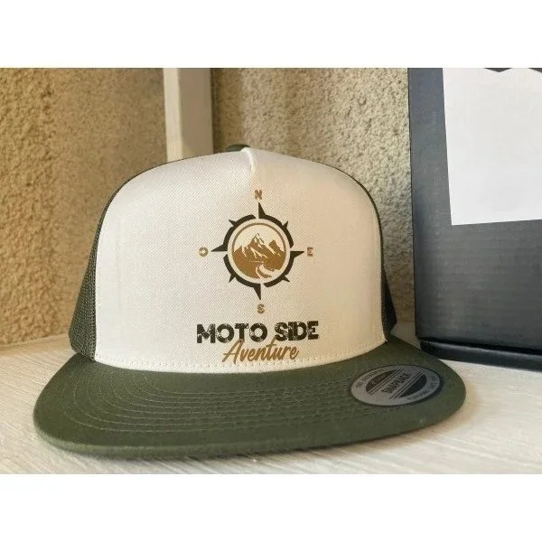 Cap Moto Side Aventure Classic trucker green, sidecar accessory from Moto Side Aventure (Ural sidecar dealer)
