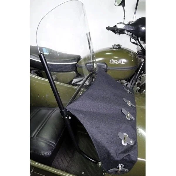 Parabrisas completo para sidecar en negro mate hasta 2012, accesorio para sidecar Ural a través de Moto Side Aventure (distribuidor de sidecares)