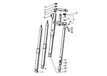 Pièces détachées de la fourche télescopique - Pièces Carburateurs