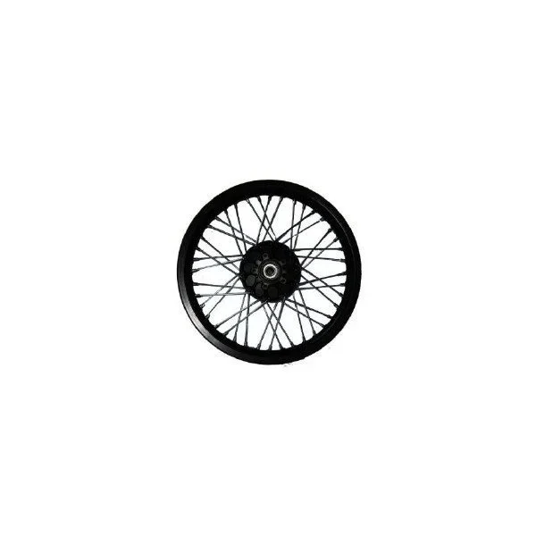 N°1 18" wheel (discbrake) without tire and brake disc, with disc adapter, aluminium rim black (carburetor part)
