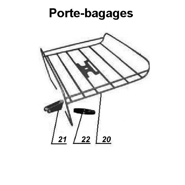 Le porte-bagages pour les side-cars Ural Motorcycles équipés d'un moteur à carburateur.