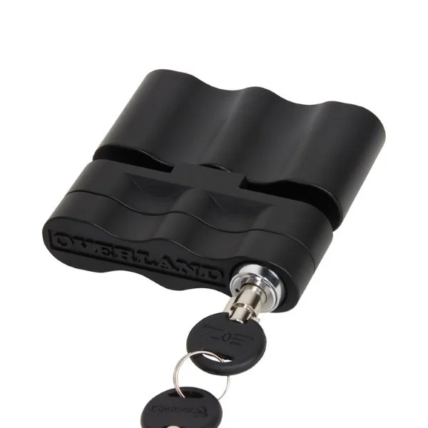 The Overland Fuel Lockable Mount black is an Overland accessory use for Ural sidecars via Moto Side Aventure