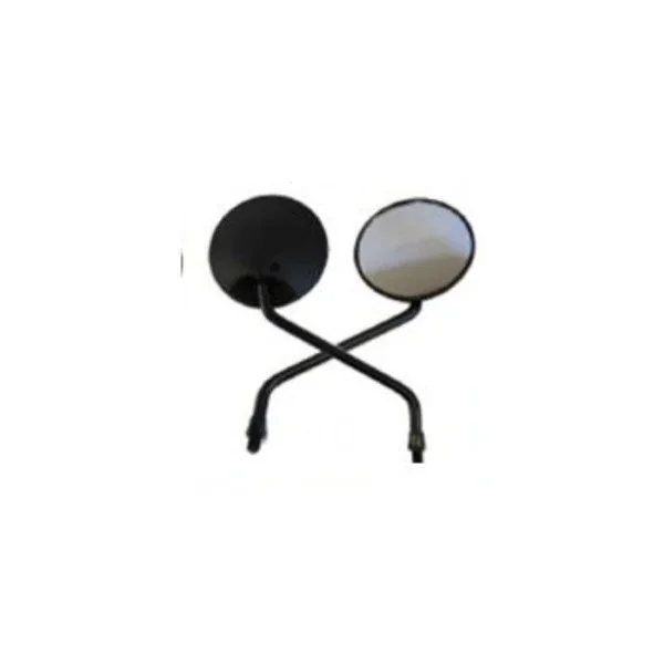 Mirror round black (left and right)