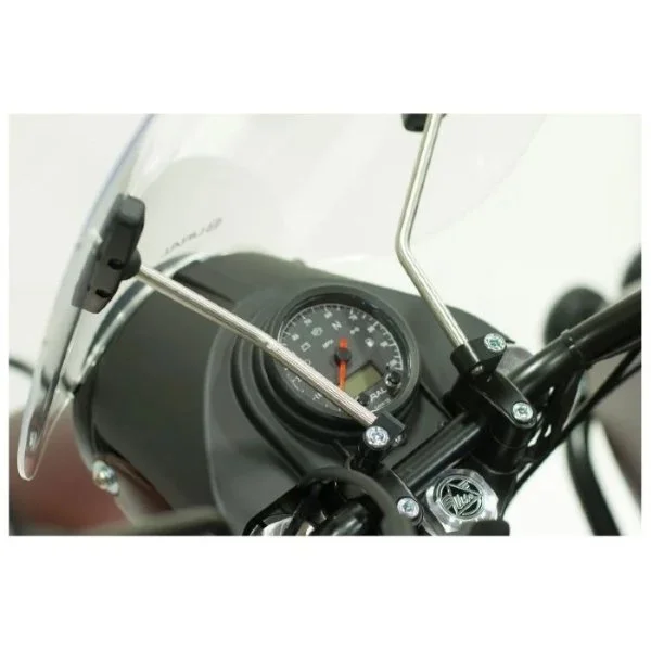 Parabrisas transparente para Ural con kit de montaje, accesorio para sidecar Ural a través de Moto Side Aventure (distribuidor de sidecares Ural)