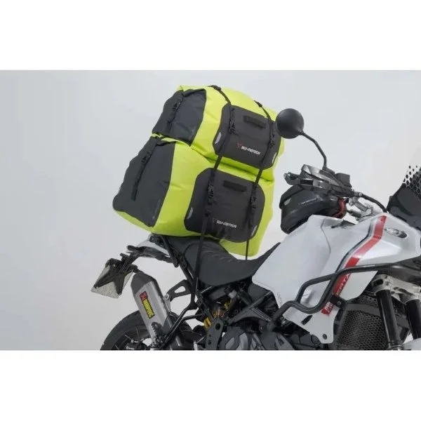 Sacoche de selle Drybag 600 jaune, étanche, 60 l, accessoire pour Ural sidecar via Moto Side Aventure (revendeur Ural sidecar)