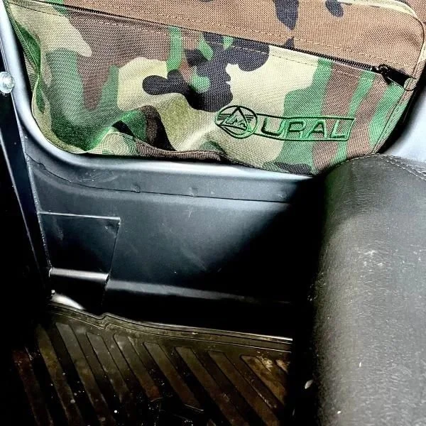 Pochette magnétique Forest Camo pour porte de side-car depuis 2013, accessoire pour side-car Ural via Moto Side Aventure (concessionnaire side-car Ural)