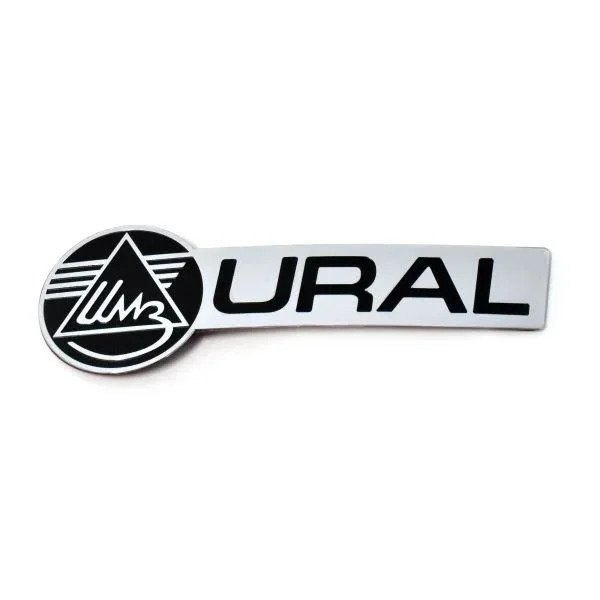 Insignia del depósito izquierdo, accesorio para sidecar Ural a través de Moto Side Aventure (distribuidor de sidecares Ural)