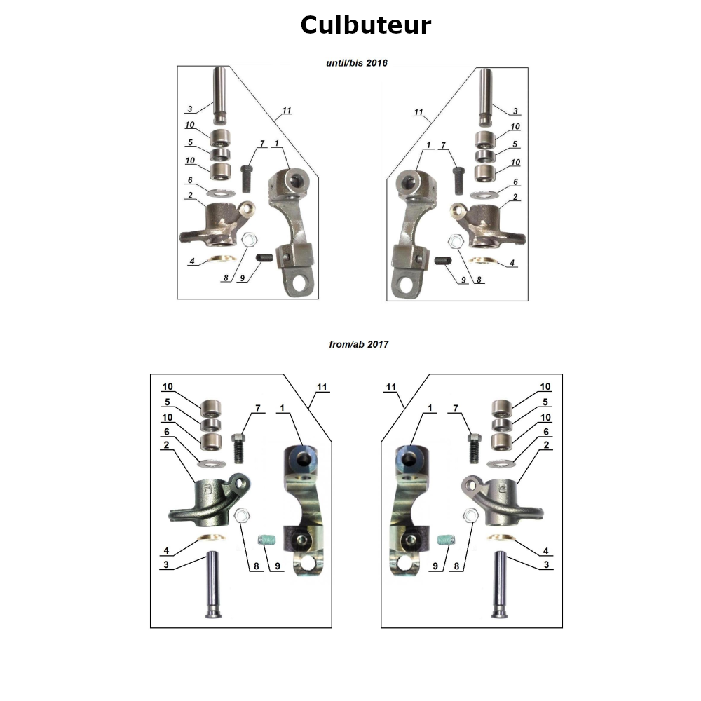 Culbuteur pour les side-cars Ural avec un moteur à injection EFI.