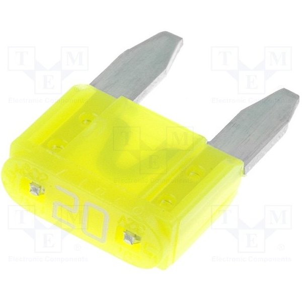 Blade-type fuse mini 20A for wire harnesses for original Ural Motorcycles spare part for sidecar via Moto Side Aventure (Ural sidecar dealer)