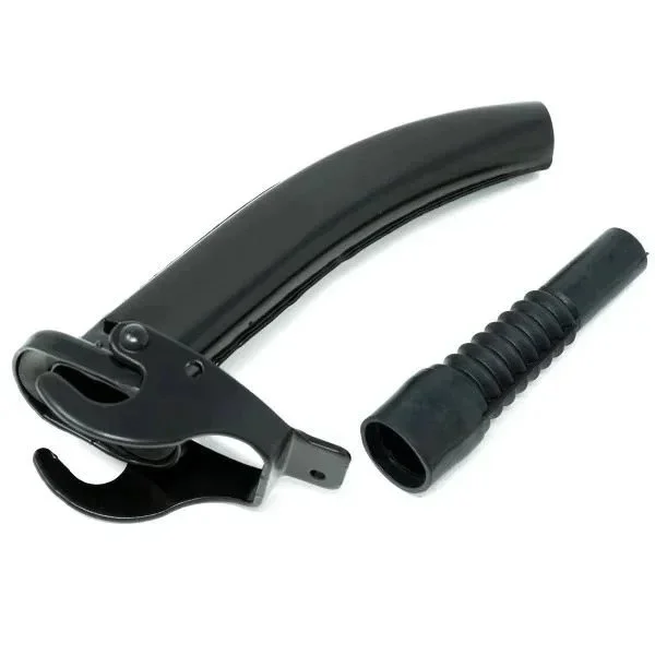 Pico vertedor para bidón negro, accesorio para sidecar de Moto Side Aventure (distribuidor de sidecares Ural)